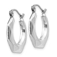 thumbnail image 2 of 14k White Gold Hoop Earrings, 2 of 7