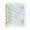 Green, variant on Transp-arent PVC Loose Leaf Binder, Double Snap Design, Thick Removable Shell, Star Glitter Notebook in M5/A6/A7/A8 for Students