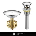 thumbnail image 2 of Fine Fixtures Pop Up Drain With Strainer Basket in Satin Nickel, 2 of 7