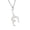 Silver, variant on Stylish Gymnastics Pendant Necklace Jewelry Accessory for Trendy Women Featuring Stainless Steel Materials Outfits