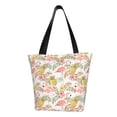 thumbnail image 1 of Fotbe Tropical Flamingo Pineapple Bolsa de Playa con Estampado, Bolsa de Hombro, Bolsa de Mano Espaciosa, Bolsa de Viaje Ligera, Bolsa de Compras Versátil, 1 of 6