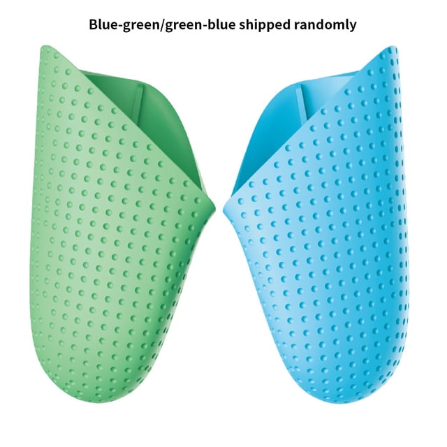 Grip Cover Reemplazo del protector del controlador de juego antideslizante de silicona para Switch Pro, azul verde, verde azul aleatorio AweSitey EL000981-02