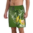 thumbnail image 2 of Goofa Friut Avocado Printed Mens Swim Trunks Summer Quick Dry Short Beach Swimwear Bathing Suits-3X-Large, 2 of 9