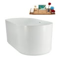 thumbnail image 6 of 67" Streamline N4740WH Soaking Freestanding Tub and Tray With Internal Drain in Glossy White, 6 of 10