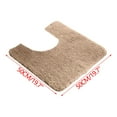 thumbnail image 5 of Toilet Rug U-Shaped 20x20 Extra Soft Absorbent Chenille Bathroom Rugs for Toilet - Dry Quickly, Machine Washable, Non-slip Toilet Bath Mat, 5 of 5