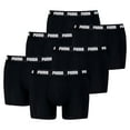 thumbnail image 1 of PUMA Bóxers para hombre, pack de 6 - Everyday Boxers 6P, algodón elástico, liso Negro/Blanco XL (X-Large), 1 of 5