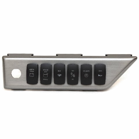 Lund Boat Switch Panel 2314308 | Tyee Master Power Matte Silver