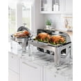 thumbnail image 6 of 9QT Chafing Dish Buffet Set, Stainless Steel Roll Top Buffet Server, Commercial Chafer for Catering, 6 of 7