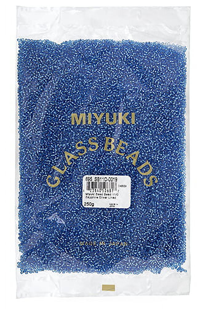Miyuki Glass Seed Beads 11/0 (250g) DB0019 Silverlined Sapphire Bead