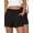 Black+Black, variant on Plus Size 2 Pack Women Shorts High Waisted Athletic Shorts for Women with Pockets for Gym Workout Running Lounge