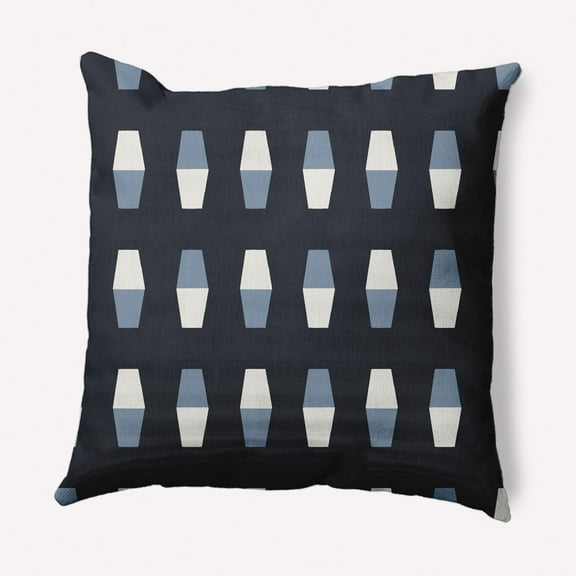 E by Design Bowling Pins Nautical Indoor/Outdoor Throw Pillow