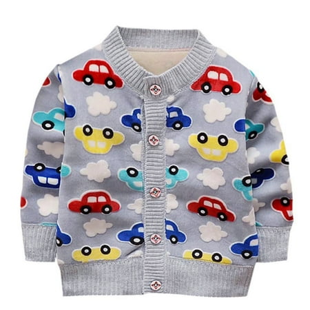 

0-3T Newborn Toddler Baby Girl Boy Cute Sweater Button Cardigan Coat