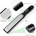 thumbnail image 2 of Lemon Zester Stainless Steel Coconut Cheese Grater Citrus Zester Sharp Blade and Protective Cover Grater Kitchen Container (Black), 2 of 5