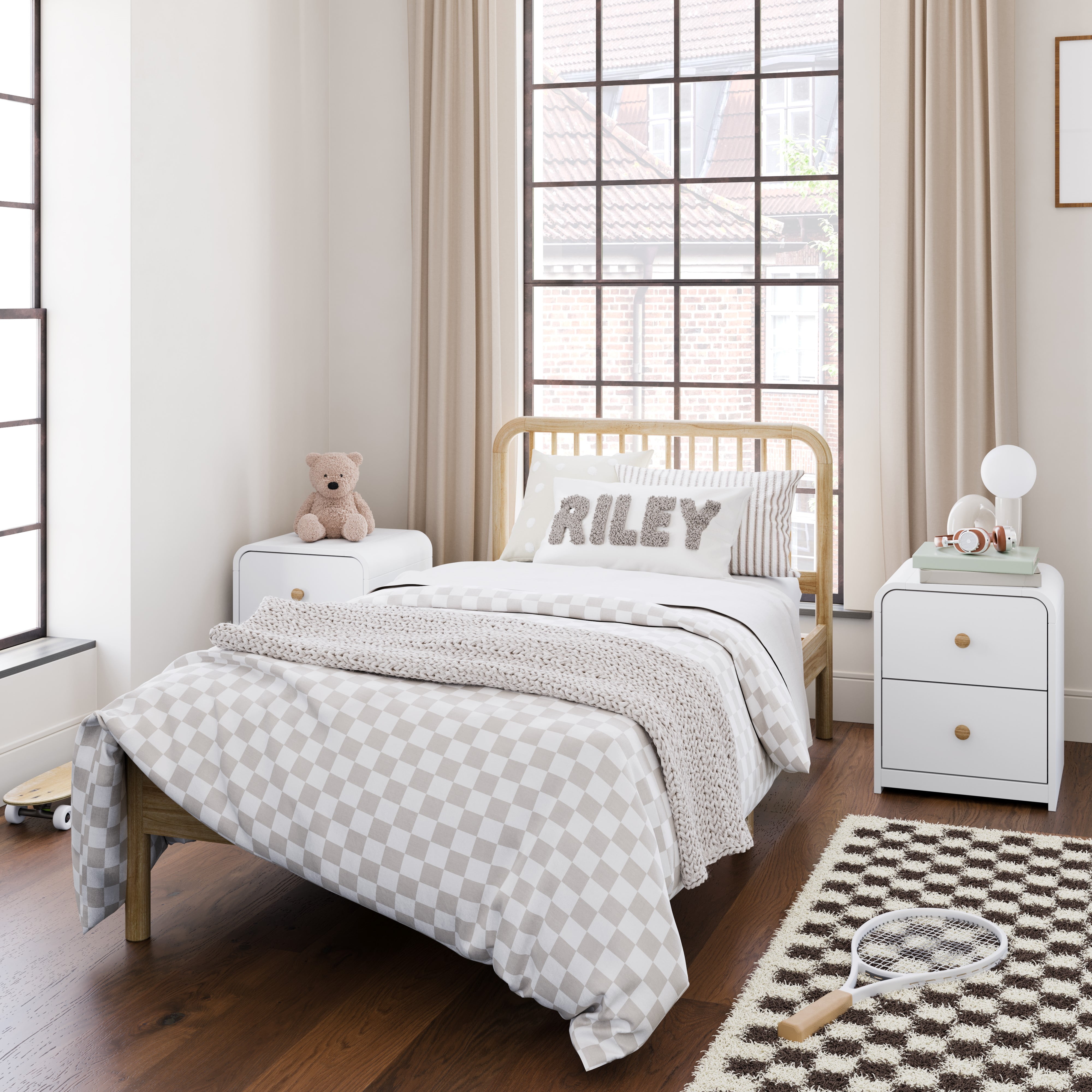 Storkcraft Porto Twin Bed, Natural