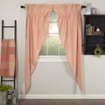 thumbnail image 3 of VHC Brands Sawyer Mill Red Prairie Curtain Set 2 Lined Drapes Farmhouse Country 84 Inch Long Cotton Vintage Stripes for Living Room, 3 of 7