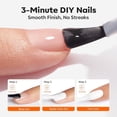 thumbnail image 4 of modelones Gel Top Coat Base Coat and White Gel Nail Polish 3 Pcs No Wipe Spring Gel Polish Set, Soak Off Nail Lamp Acid Free No Wipe Clear Base Top Gel Nail Polish Art Manicure Gifts for Women, 4 of 9