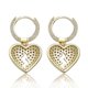 thumbnail image 2 of Nuevos pendientes de corazón de 16 mm de moda para mujer, de alta calidad, con circonita cúbica helada, joyería delicada de moda Hip Hop para regalo, oro, 2 of 5