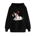 thumbnail image 1 of WILLBEST Sudadera con Capucha para Mujer, Estilo Navideño Otoño/Invierno, con Cremallera y Capucha Gruesa Grande, 1 of 3