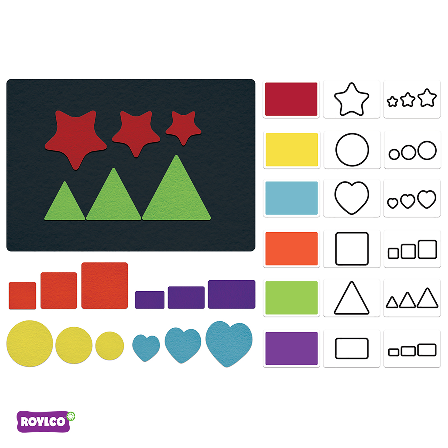 Roylco STEAM by Roylco Felt Fun: Learn My Shapes & Colors