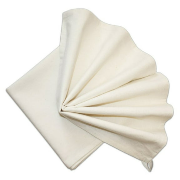 Aunt Martha's 18" x 28" natural ecru colored kitchen dish towels, 2 count
