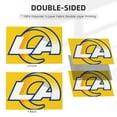 thumbnail image 6 of Rams Double Sided Flag 2x3FT There are two corns on each end of the left side Excluding flagpole, 6 of 8