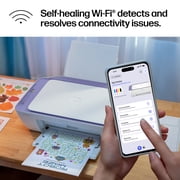 HP DeskJet 2942 Wireless All-in-One Color Inkjet Printer, 6 Months Free Instant Ink, Violet Tulip