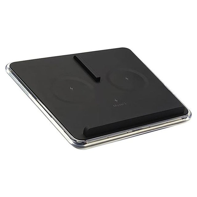 Center Console Charger 10w Wireless Big Size Blue Led Center Console Charging Pad For Tesla Model 3
