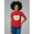 thumbnail image 3 of Halloween Apple Slice Costume Women's Juniors Soft T Shirt, 3 of 5