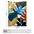 thumbnail image 3 of Creowell Durable Soft Flannel Blanket Leaves Pattern Multifunctional 50*60in, 3 of 7