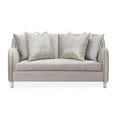 thumbnail image 3 of Michael Amini Roxbury Park 69"W Velvet Loveseat in Steel Gray/Slate, 3 of 14