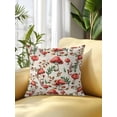 thumbnail image 2 of Outdoor Pillows Waterproof, Red Mushrooms Bedding Throw Pillows with Insert for Couch Sofa Bed, Maple Leaves Plants Vintage Botanical 16x16 Inch Pillowcases Decorative Camping Patio Pillow Set of 1, 2 of 8