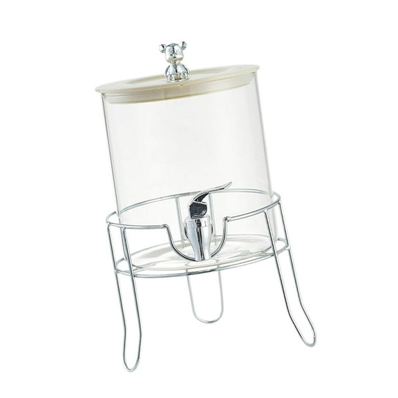 QSTDGVPW Beverage Dispenser with Spigot 3.5L Drink Dispenser with Stand for Milk small bear