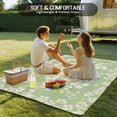thumbnail image 4 of Spring Floral Outdoor Rug for Patio/Deck/Porch, Non-Slip Large Area Rug 3 x 5 Ft, Watercolor Orchid Flowers Leaves Botanical Green Indoor Outdoor Rugs Washable Area Rugs, Camping Rug Carpet Runner, 4 of 8