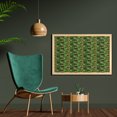 thumbnail image 2 of Botanical Wall Art with Frame, Print of Tropical Green Leaves in Jungle Exotic Forest and Foliage, Printed Fabric Poster for Bathroom Living Room, 35" x 23", Evergreen and Olive Green, by Ambesonne, 2 of 2