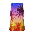 thumbnail image 5 of Fotbe Palm Trees at Sunset Pattern Men's Quick Dry Workout Tank Top Gym Muscle Tee Fitness Bodybuilding Sleeveless T Shirt Breathable Workout Shirt-4X-Large, 5 of 9