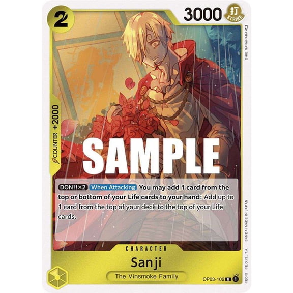 One Piece Pillars of Strength Rare Sanji OP03-102