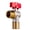 red, variant on Water Shut Off Valves Brass 1/2inch Turn Angles Stop Valves Brass Plumbing Fitting for Hot/Cold Waters Systems