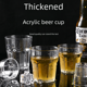 thumbnail image 4 of Copa octogonal KTV bar comercial anti-caída transparente PC vidrio plástico pequeño vidrio acrílico cerveza taza, 4 of 5