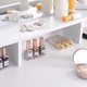 thumbnail image 3 of VASAGLE Vanity Set, Dressing Table Set with Tri-Fold Mirror, Large Table Top, 2 Drawers, White URDT115W01V1, 3 of 8