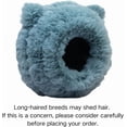 thumbnail image 6 of Warm Bird Nest Soft Faux Rabbit Fur Bird Breeding Nest Snuggle Hut Parakeet House Bed for Budgie Lovebird Parrot, 6 of 8