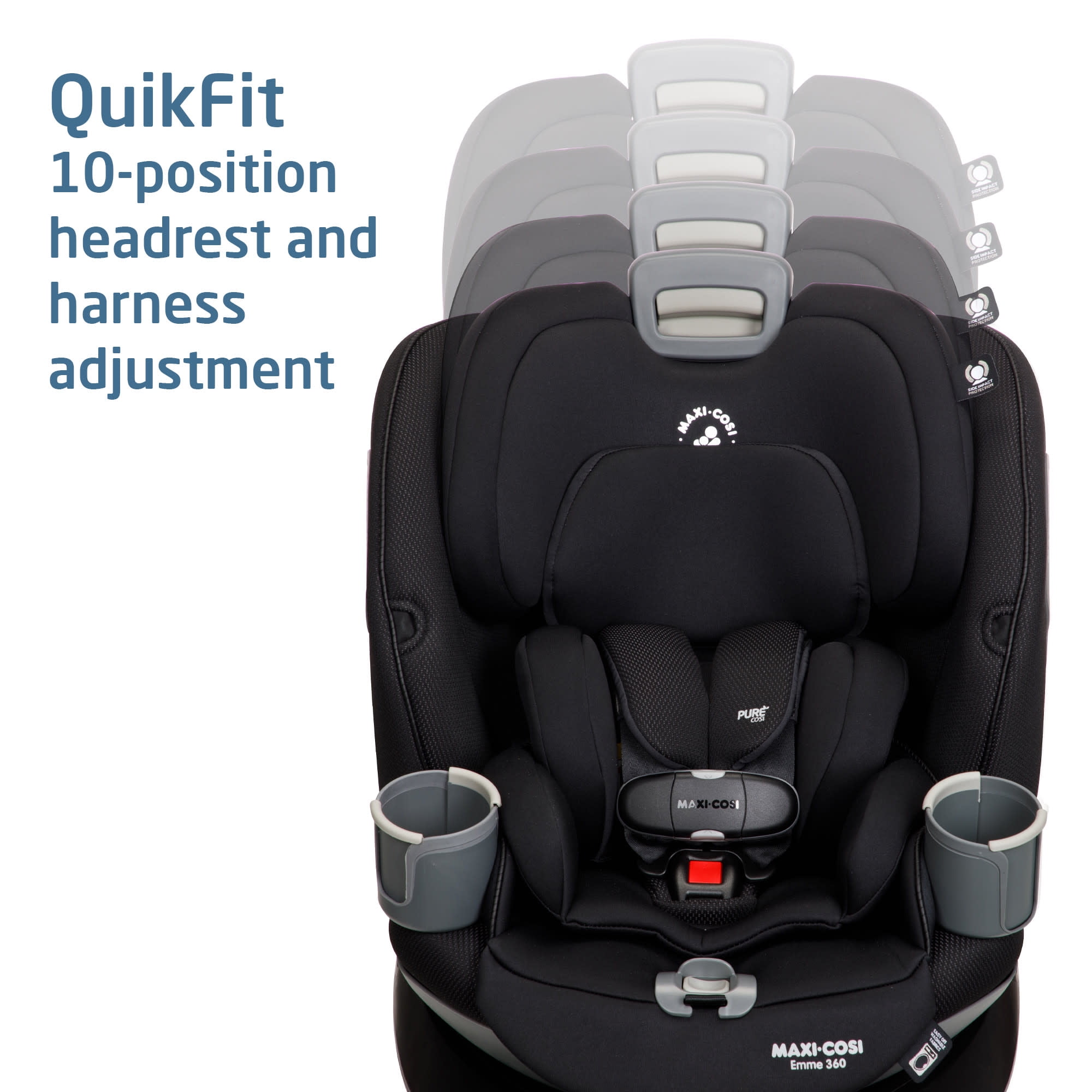 element opening smeren Maxi-Cosi Emme 360 Rotating All-in-One Convertible Car Seat, Midnight Black  – PureCosi - Walmart.com