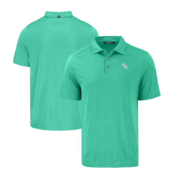 Men's Cutter & Buck Kelly Green North Texas Mean Green Coastline Epic Comfort Eco Recycled Polo