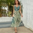 thumbnail image 3 of Vintage Hawaiian Aloha Graphic Dress Fashion Boho Beach Long Dresses Female Party Printed Maxi Dress, 3 of 9
