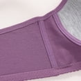 thumbnail image 6 of iHPH7 Front Closure Bras for Women Bras for Seniors Everyday Sleep Bras Padded Bras for Women Front Clasp Front Clasp Bralette Front Button Breathable Bras for Women Purple 40, 6 of 9