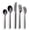 B. 20 Pieces Black, variant on 20 Piece Titanium Black And Golden Plated Stainless Steel Flatware Set, Handle With Mouth Silverware Set And Cutlery Set Service for 4 (Shiny Black,Shiny Golden)