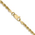 thumbnail image 4 of 14k Yellow Gold 16 Inch 2.75mm Rope Chain Necklace Pendant Charm, 4 of 9