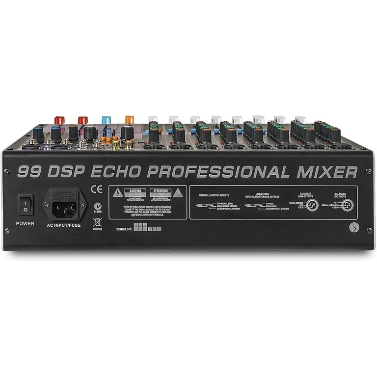 Sound Town 8-Channel Professional Audio Mixer with 99 DSP, USB MP3 Bluetooth, Dual 7-band EQ, 48V Phantom Power & Mute, Recording (TRITON-TX802) Sound Town 8-Channel Professional Audio Mixer with 99 DSP, USB MP3 Bluetooth, Dual 7-band EQ, 48V Phantom Power & Mute, Recording (TRITON-TX802)
