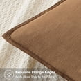 thumbnail image 2 of Fundas de almohada MIULEE de lino decorativas de 30 x 50 cm, color marrón, paquete de 2, 2 of 6