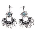 thumbnail image 2 of Pendientes colgantes de cristal de imitación Zulema Vintage Boho Aleación Plata Negro, 2 of 8