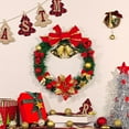 thumbnail image 7 of Hvmvliv 11.81in Artificial Christmas Wreath with Bow Front Door Xmas Wreath for Outdoor Christmas Decoration Multicolor, 7 of 7
